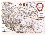 BLAEU, GUILIELMUS: MAP OF SLAVONIA, CROATIA, BOSNIA AND PARTS OF DALMATIA